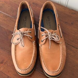 Sperry Top Sider Men's Brown Leather Boat Shoes